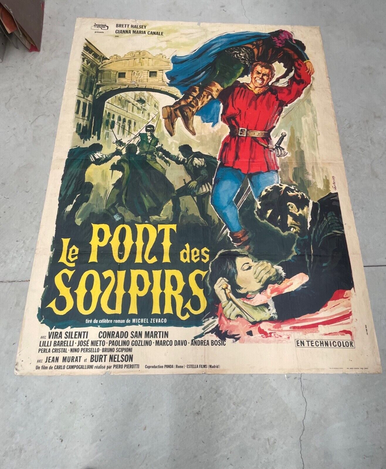 LE PONT DES SOUPIRS MOVIE POSTER ORIGINAL (120x160) VIRA SILENTI