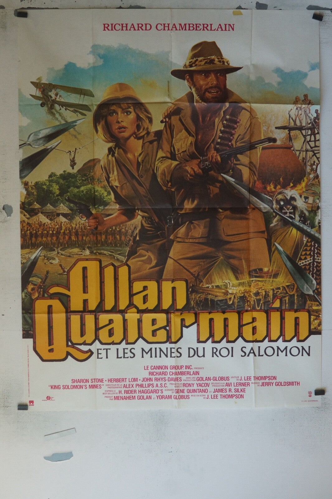 ALLAN QUATERMAIN POSTER ORIGINAL 120x160 CHAMBERLAIN