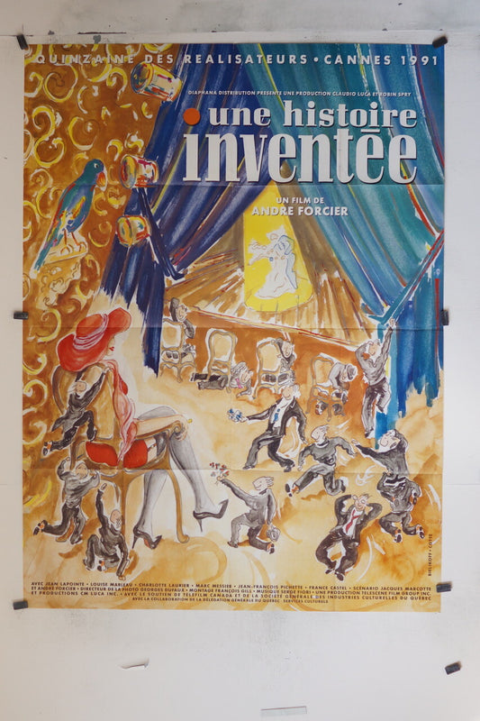 UNE HISTOIRE INVENTEE MOVIE POSTER ORIGINAL (120x160), Jean Lapointe