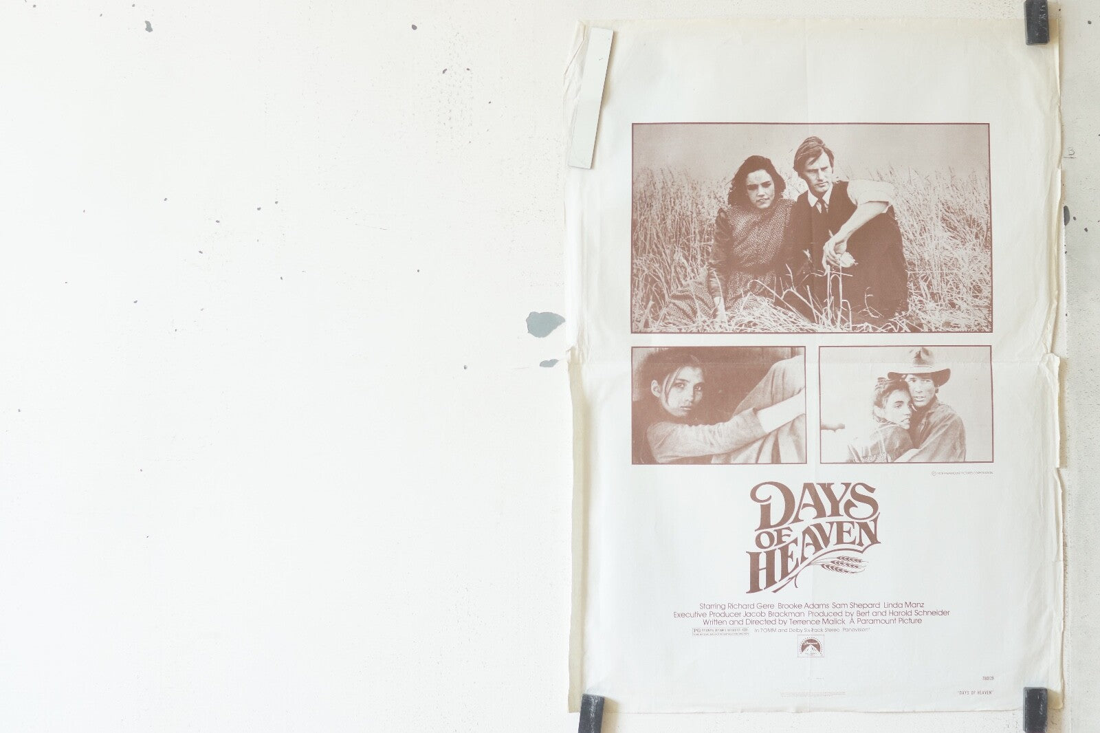 THE DAY OF HEAVEN (1978) ORIGINAL 40x60 RICHARD GERE, SAM SHEPARD