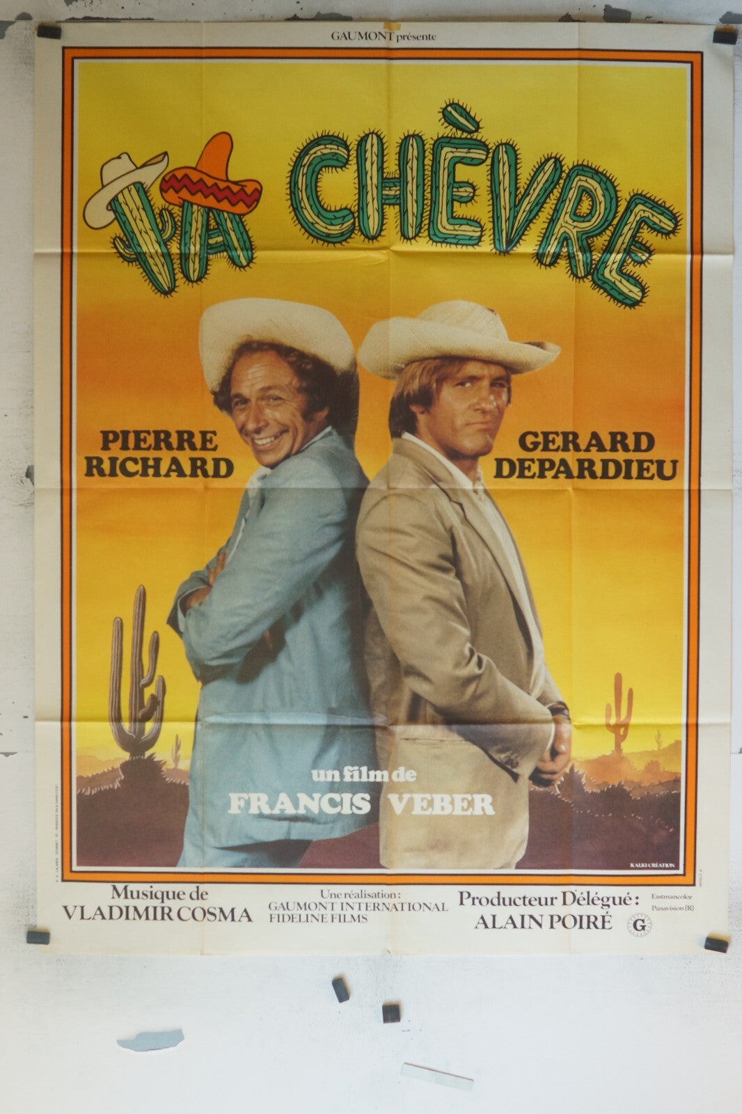 LA CHÈVRE 120x160 ORIGINAL MOVIE POSTER PIERRE RICHARD