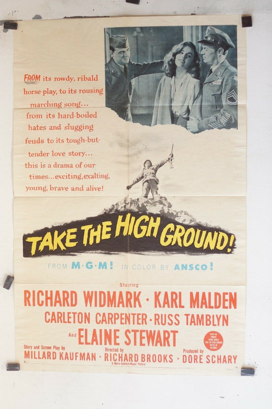  TAKE THE HIGH GROUND ! MOVIE POSTER ORIGINAL (69x103) Richard Brooks 