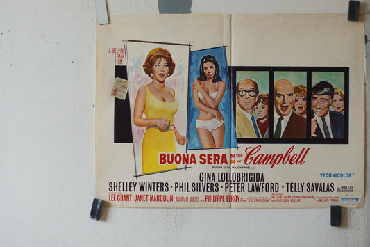 BUONA SERA MME CAMPBELL ORIGINAL MOVIE POSTER 36x55 Gina Lollobrigida 