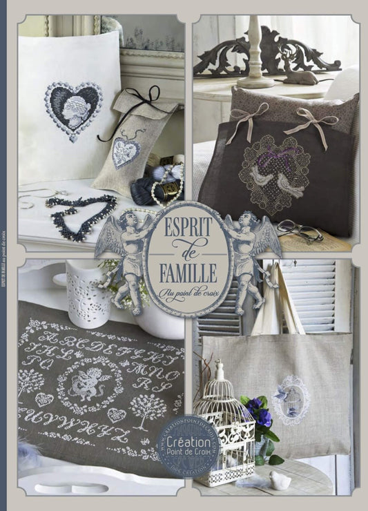 Esprit de Famille au point de croix FRENCH VERSION CROSS STITCH MAGAZINE
