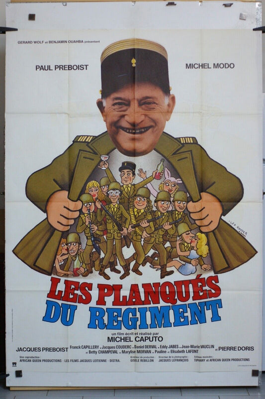 LES PLANQUÉS DU RÉGIMENT MOVIE POSTER ORIGINAL 120x160 PAUL PREBOIST
