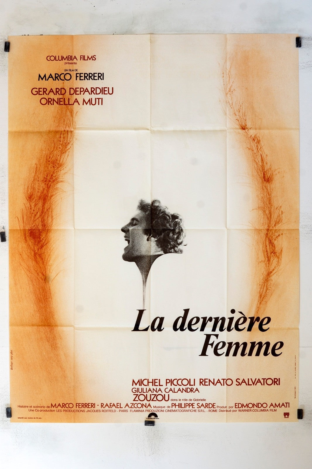 LA DERNIÈRE FEMME MOVIE POSTER ORIGINAL 120x160 MICHEL PICCOLI