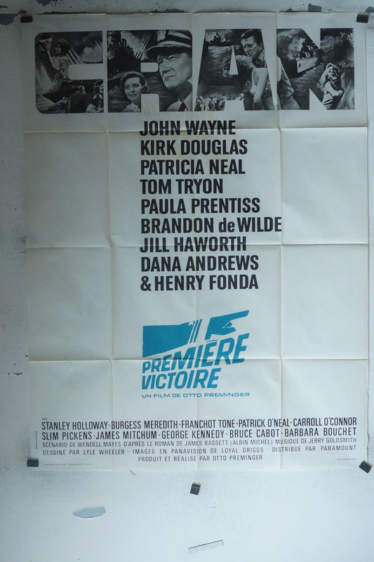 PREMIÈRE VICTOIRE MOVIE POSTER ORIGINAL 120x160 JOHN WAYNE