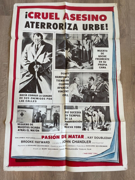 PASION DE MATAR ORIGINAL MOVIE POSTER (70X100) BROOKE HAYWARD