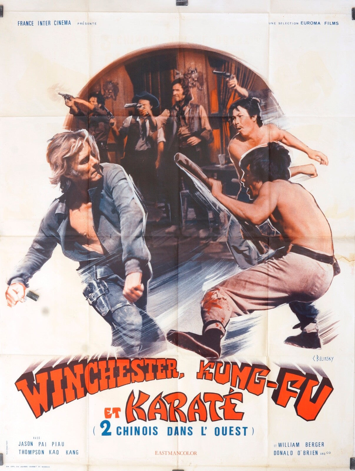 WINCHESTER KUNG FU ET KARATÉ JASON MOVIE POSTER ORIGINAL (120X160)
