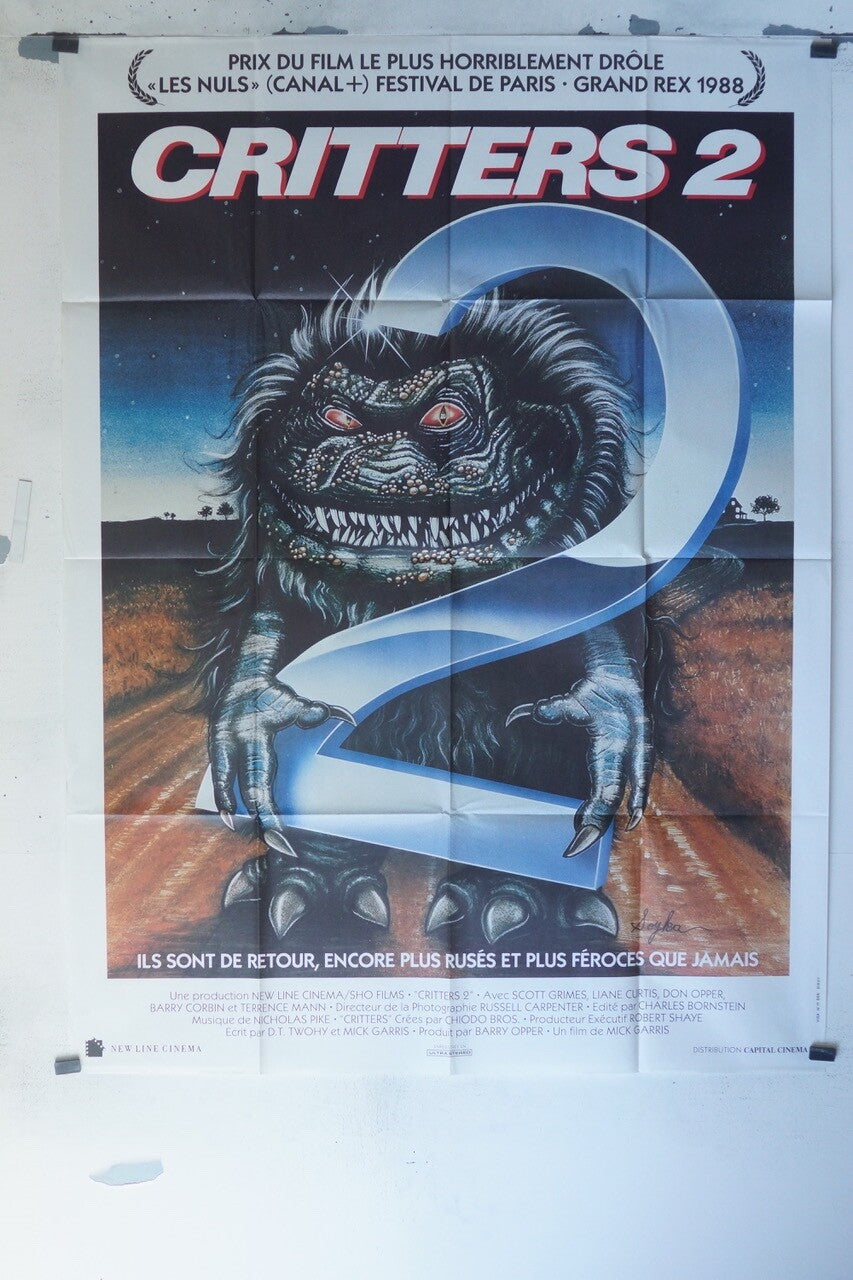 CRITTERS 2 MOVIE POSTER ORIGINAL 120x160 SCOTT GRIMES