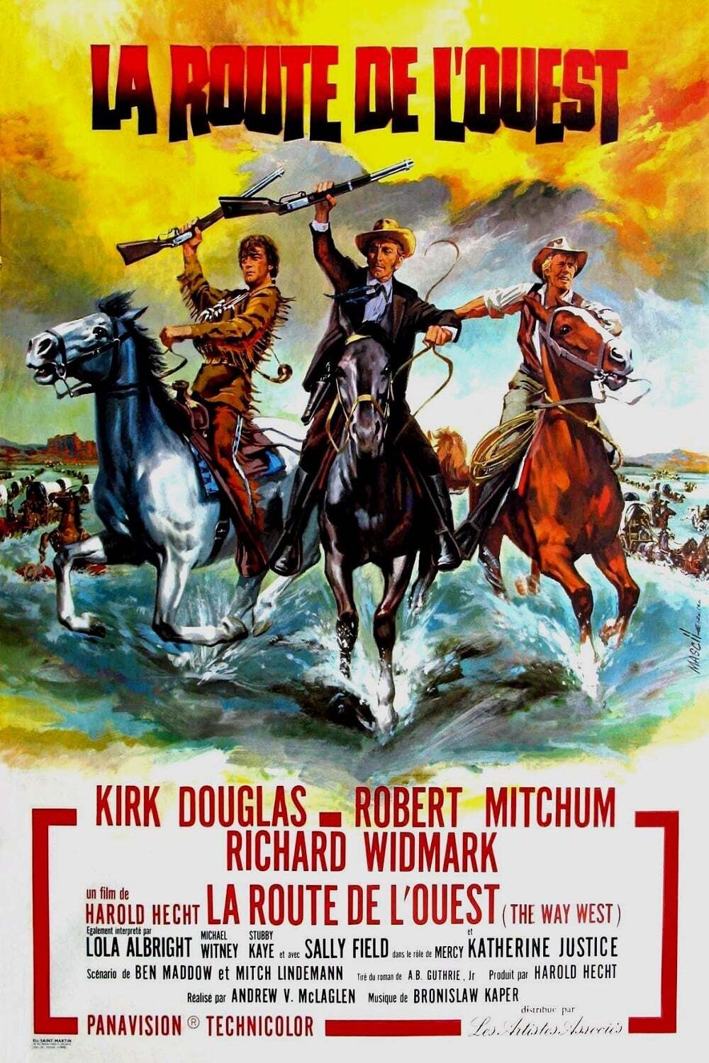 ROUTE DE L’OUEST (LA) MOVIE POSTER ORIGINAL (60X80)Kirk Douglas , Robert Mitchum