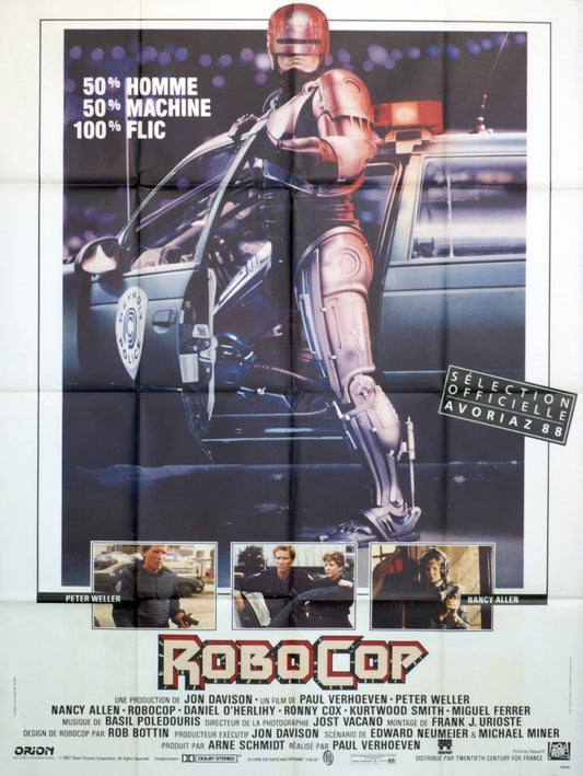 ROBOCOP PAUL VERHOEVEN MOVIE POSTER ORIGINAL 120x160