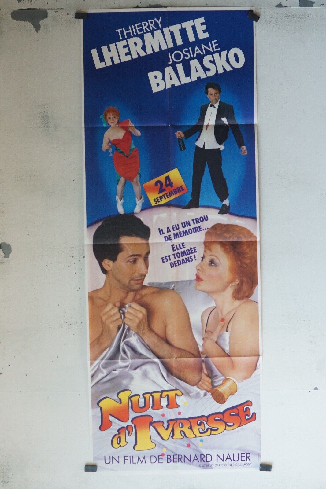 NUIT D’IVRESSE (60x160) MOVIE POSTER ORIGINAL THIERRY LHERMITTE