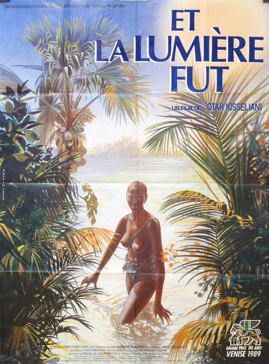 ET LA LUMIÈRE FUT ! POSTER ORIGINAL 120x160 OTAR IOSSELIANI
