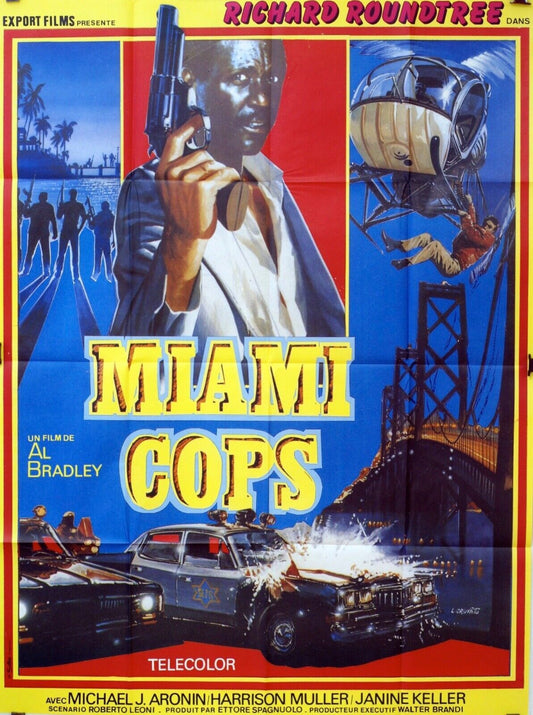 MIAMI COPS MOVIE POSTER 120x160 MICHAEL J.ARONIN