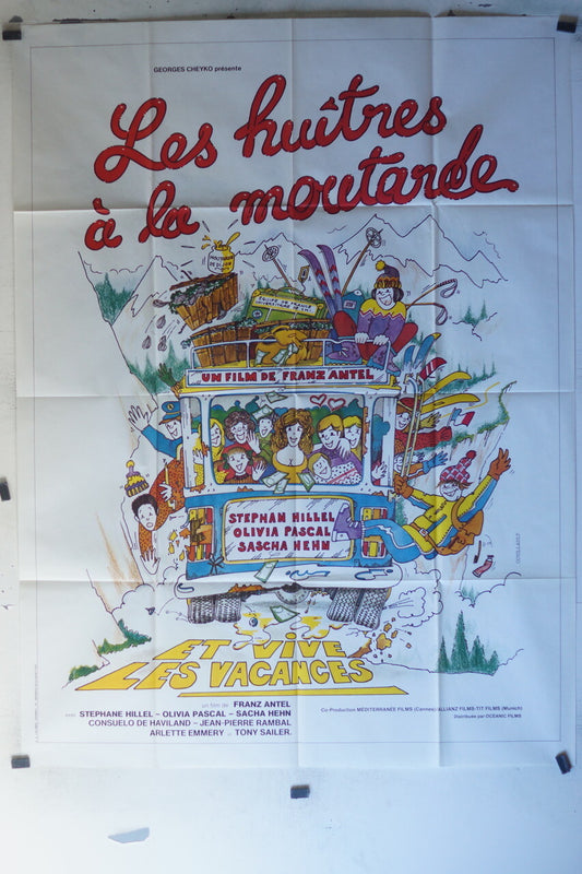HUITRES A LA MOUTARDE (LES) MOVIE POSTER 120X160Stephane Hillel , Olivia Pascal 