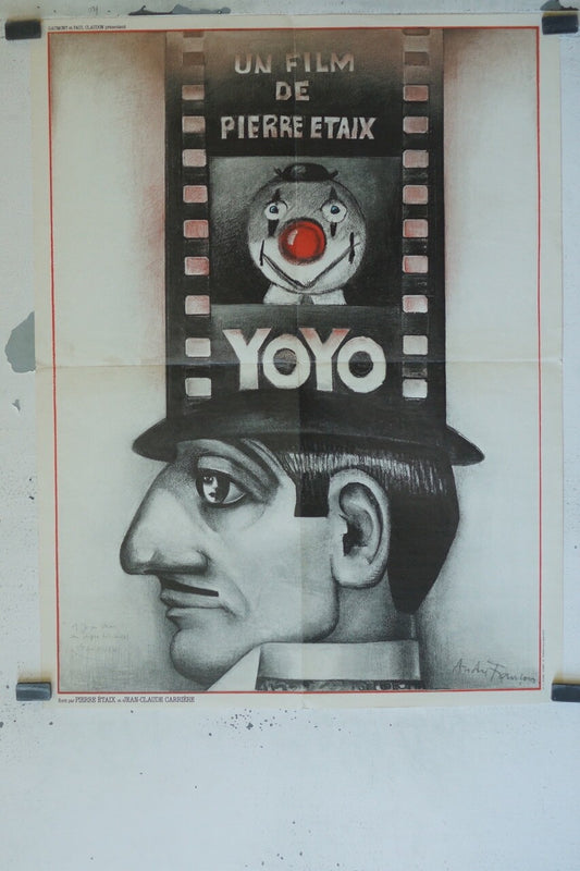 YOYO, PIERRE ETAIX POSTER ORIGINAL (60X80) PIERRE ETAIX