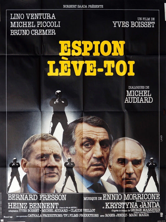 ESPION LÈVE-TOI MOVIE POSTER ORIGINAL 120x160 LINO VENTURA