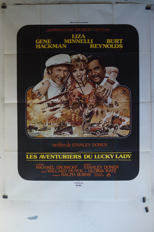 AVENTURIERS DU LUCKY LADY (LES) ORIGINAL MOVIE POSTER 70x100 Gene Hackman ,