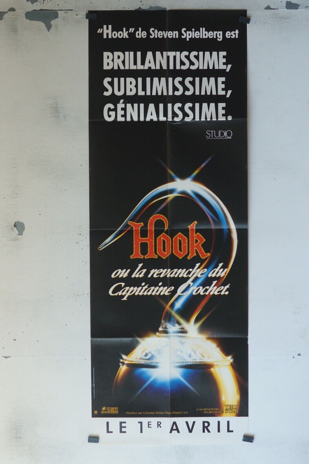 HOOK (60x160) MOVIE POSTER ORIGINAL STEVEN SPIELBERG