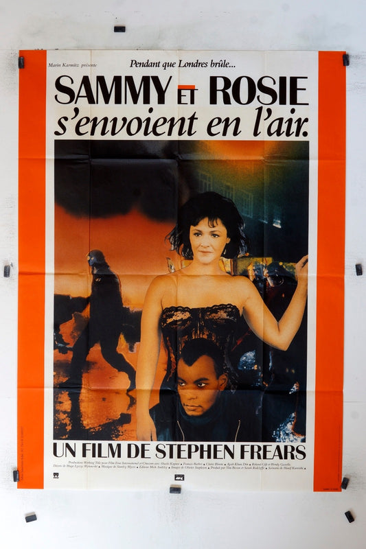 SAMMY ET ROSY S’ENVOIENT EN L’AIR STEPHEN FREARS ORIGINAL MOVIE POSTER 120x160