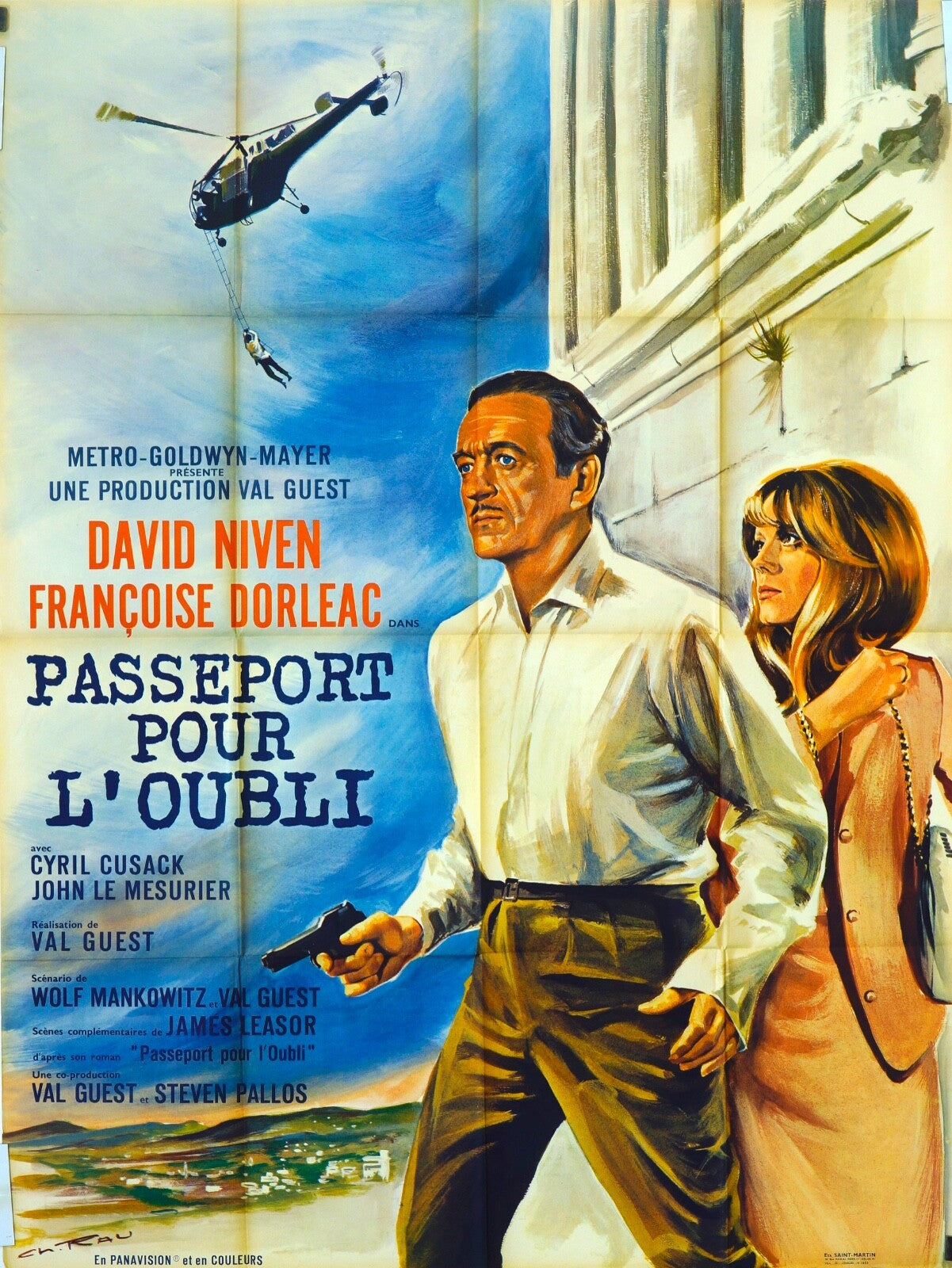 PASSEPORT POUR L’OUBLI MOVIE POSTER ORIGINAL 120x160 DAVID NIVEN