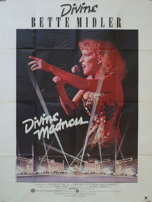 DIVINE MADNESS MOVIE POSTER ORIGINAL 120x160 JANE FONDA