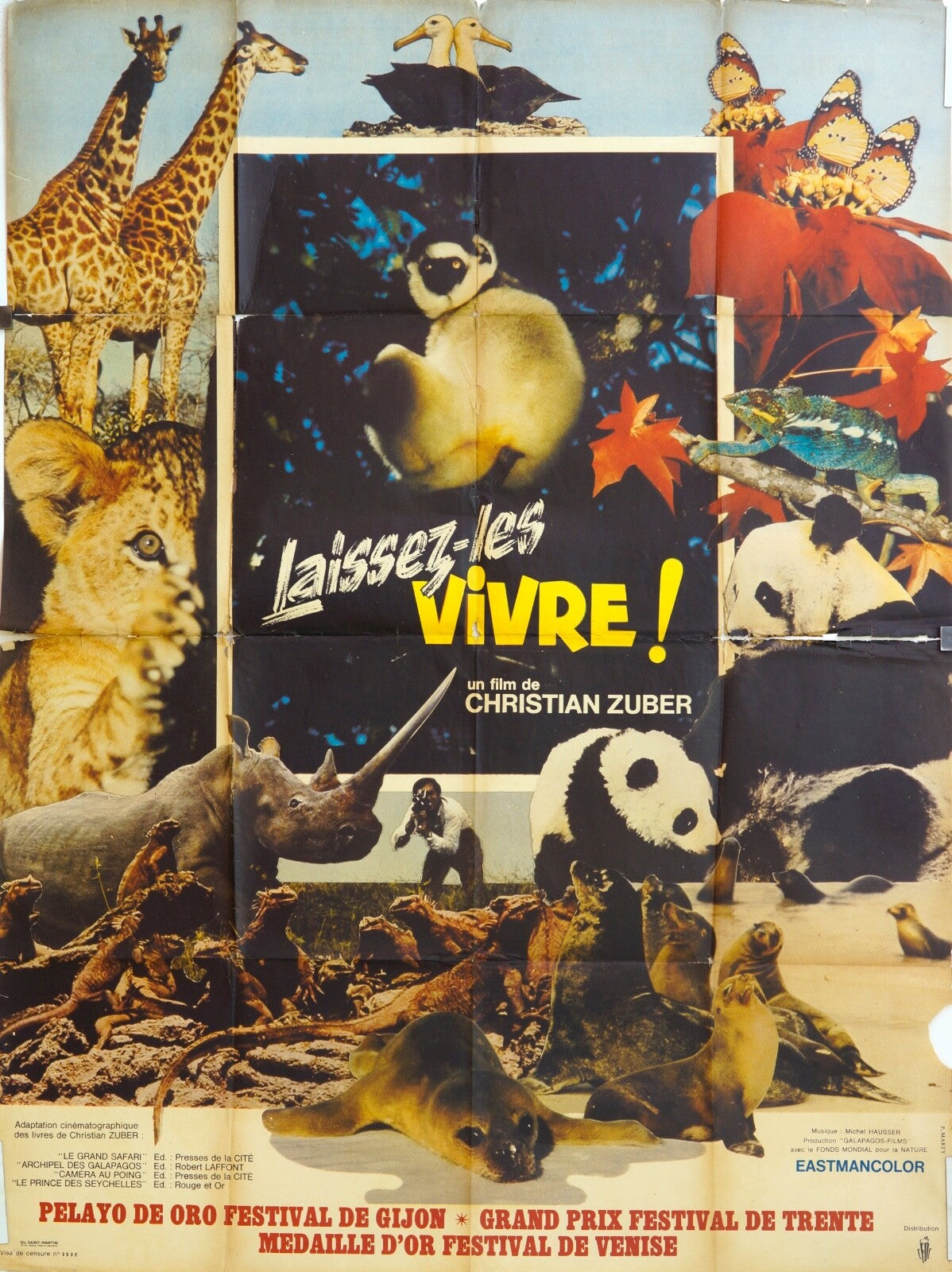 LAISSEZ-LES VIVRE ! ORIGINAL MOVIE POSTER 120X160  CHRISTIAN ZUBER