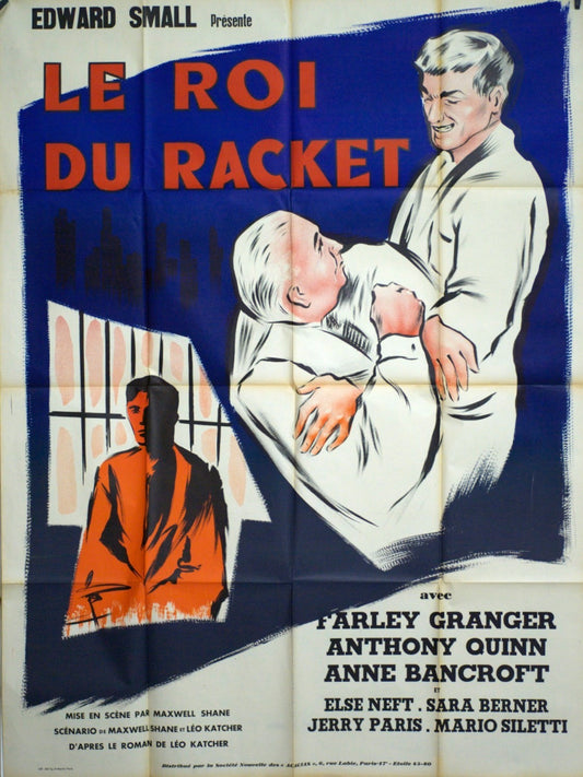 LE ROI DU RACKET FARLEY GRANGER POSTER ORIGINAL 120x160