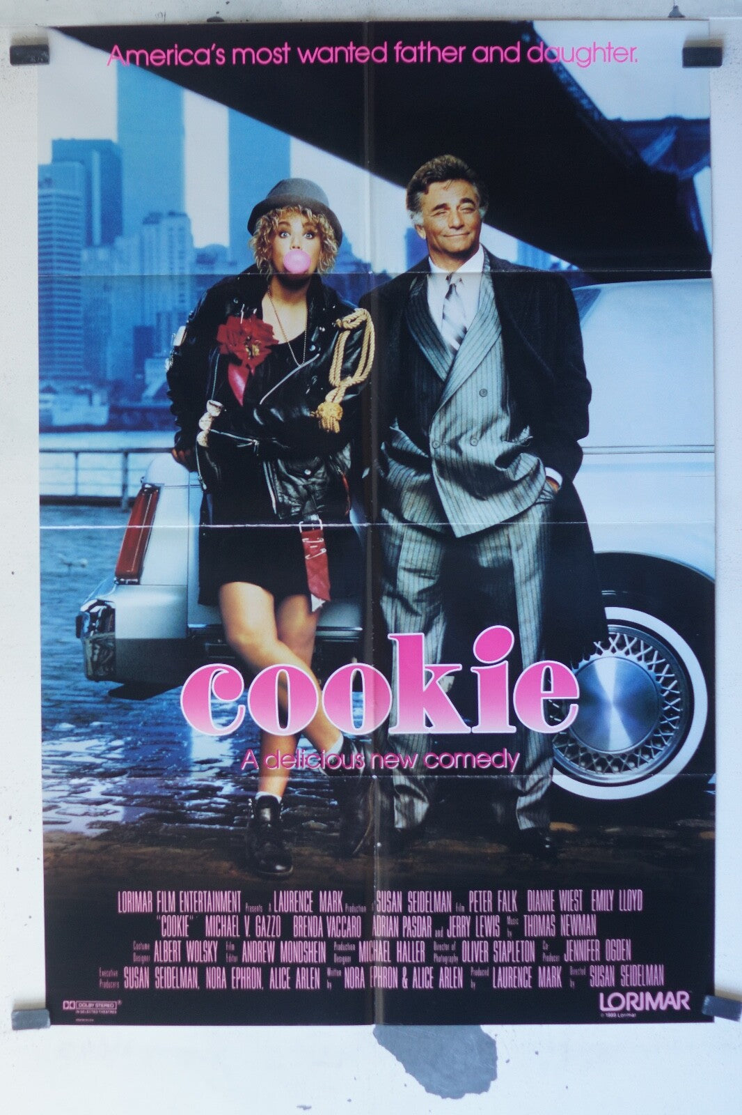 COOKIE ORIGINAL MOVIE POSTER 70x100 Peter Falk , Dianne Wlest