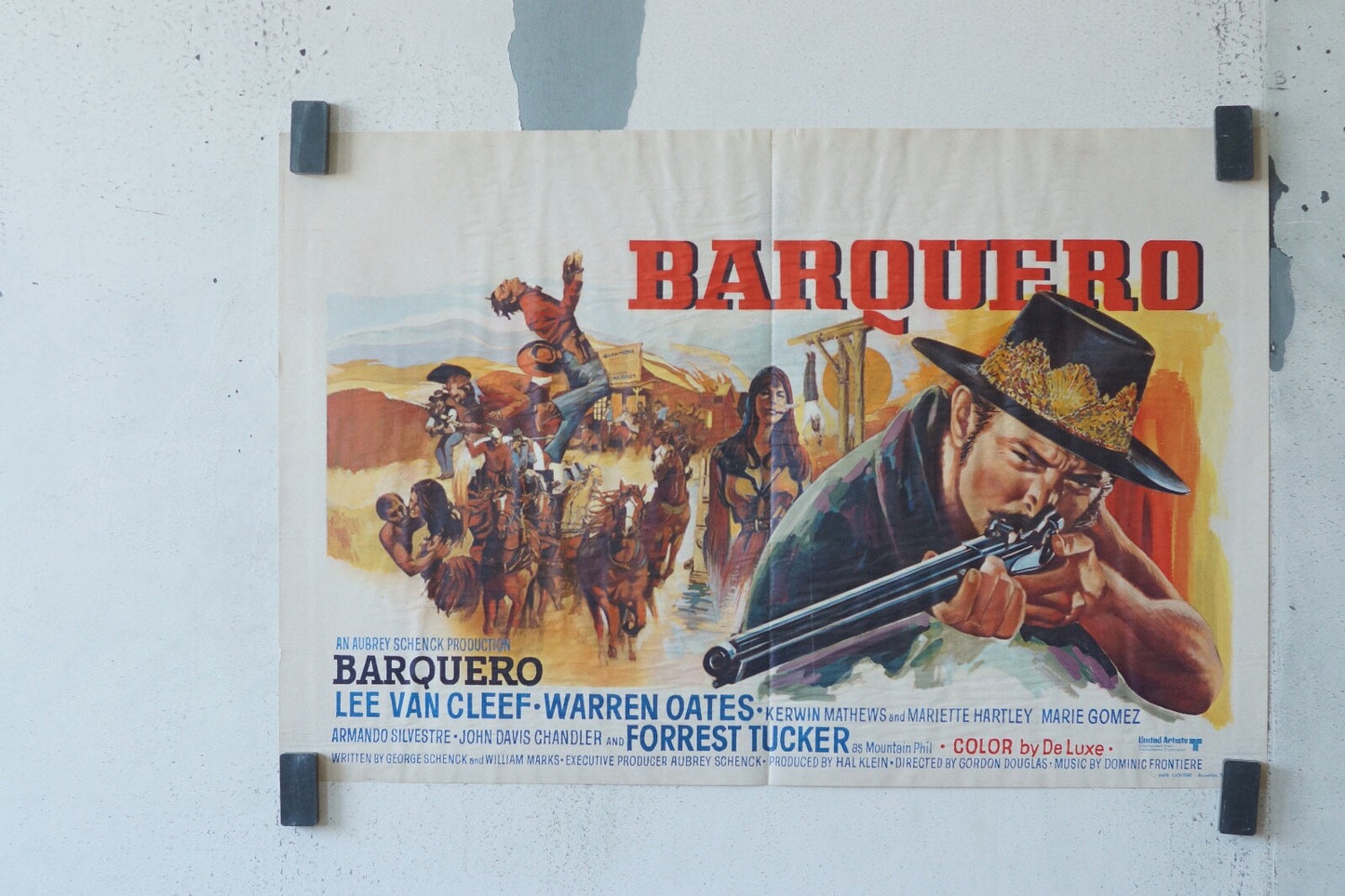 BARQUERO POSTER ORIGINAL 33X56 LEE VAN CLEEF
