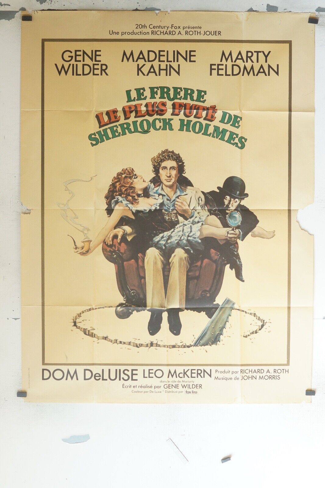 LE FRÈRE LE PLUS FUTÉ DE SHERLOCK HOLMES MOVIE POSTER ORIGINAL 120x160 GENE