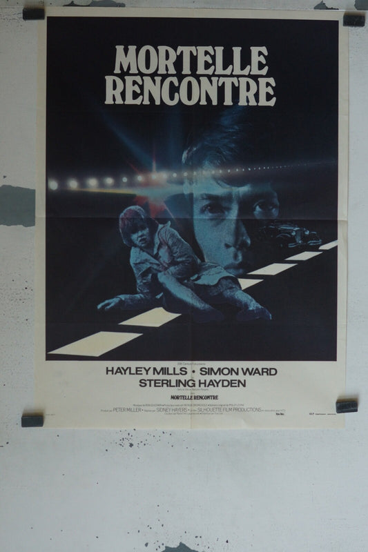 MORTELLE RENCONTRE, MOVIE POSTER ORIGINAL (60X80), HAYLEY MILLS