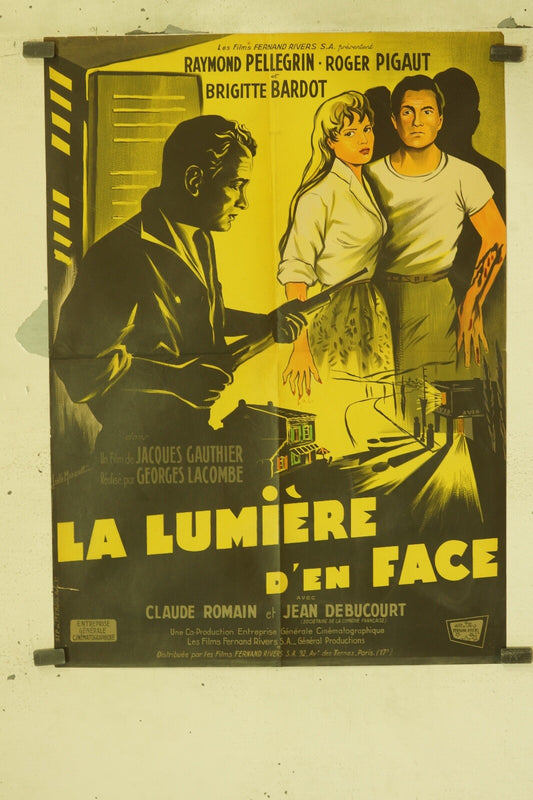 LA LUMIÈRE D’EN FACE MOVIE POSTER ORIGINAL (60X80) RAYMOND PELLEGRIN – ROGER
