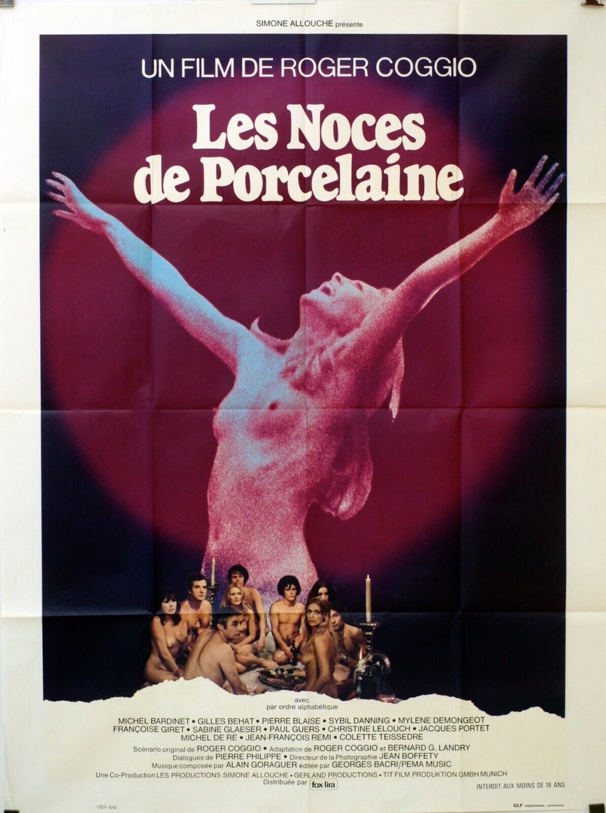 LES NOCES DE PORCELAINE MOVIE POSTER ORIGINAL 120x160 ROGER COGGIO
