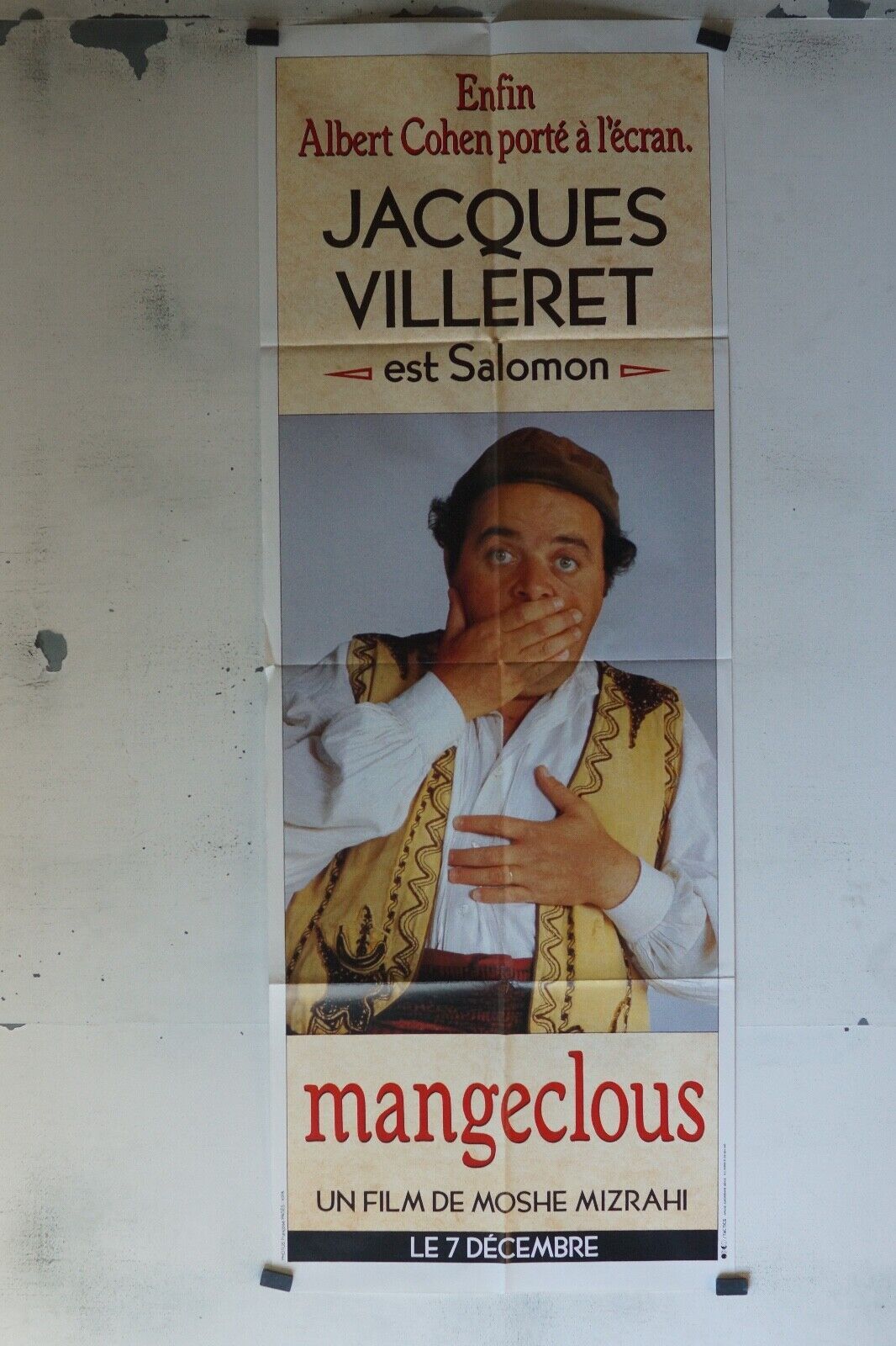 MANGECLOUS MOVIE POSTER ORIGINAL 60x160 JEAN-PIERRE CASSEL
