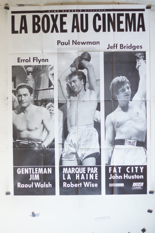 BOXE AU CINEMA (LA) MOVIE POSTER ORIGINAL120x160 Paul Newman , Jeff Bridges 