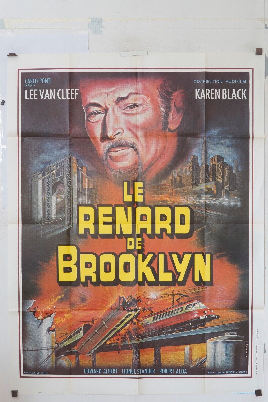 LE RENARD DE BROOKLYN MOVIE POSTER ORIGINAL (120x160) LEE VAN CLEEF