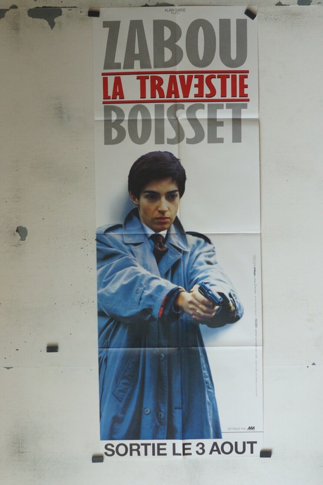 TRAVESTIE MOVIE POSTER ORIGINAL 60x160 BOISSET