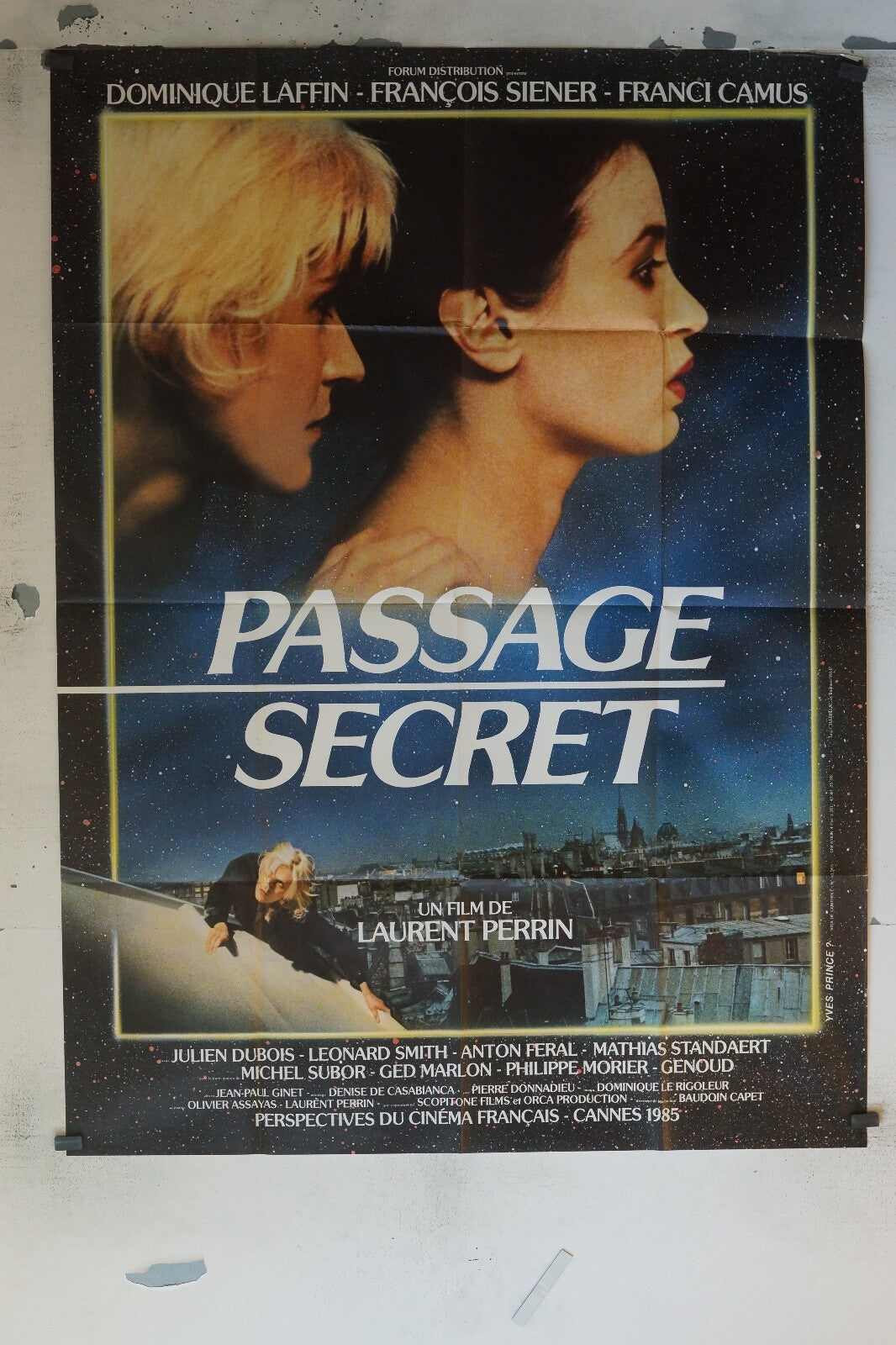 PASSAGE SECRET POSTER ORIGINAL 120x160 DOMINIQUE LAFFIN