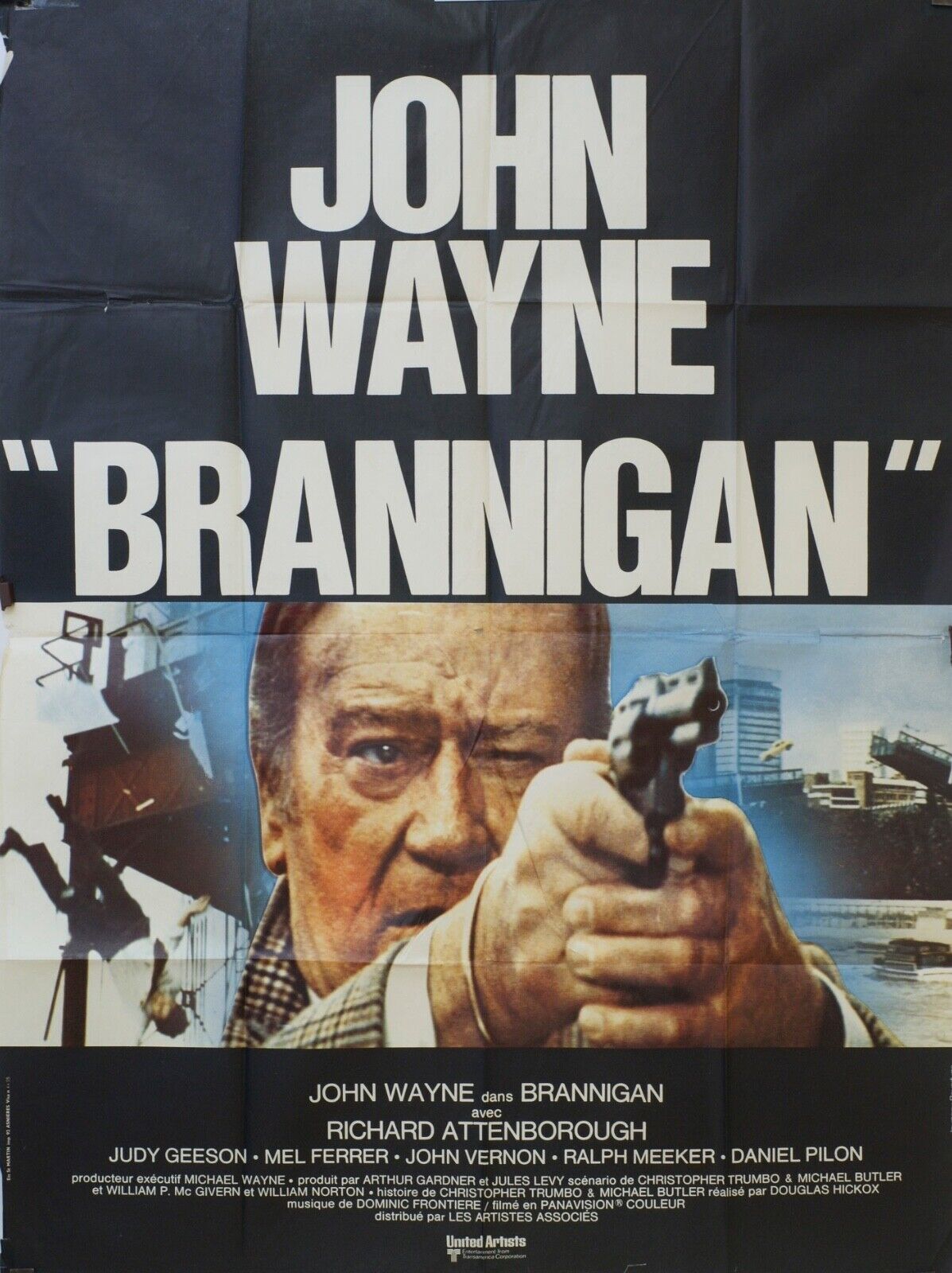 BRANNIGAN MOVIE POSTER ORIGINAL 120x160 JOHN WAYNE
