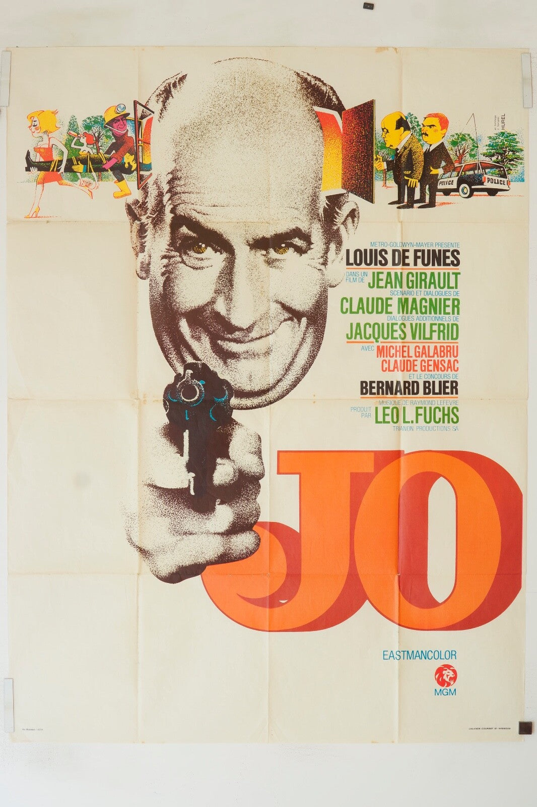 JO MOVIE POSTER ORIGINAL 120x160 PHILIPPE LE GUAY