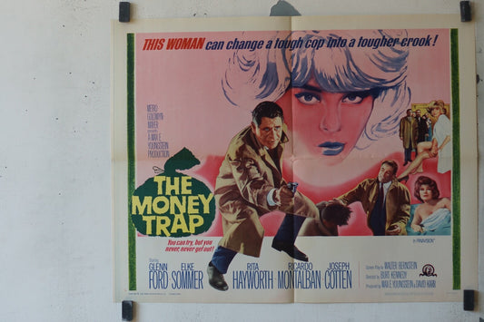 THE MONEY TRAP MOVIE POSTER ORIGINAL (56X71) Glenn Ford , Elke Sommer 