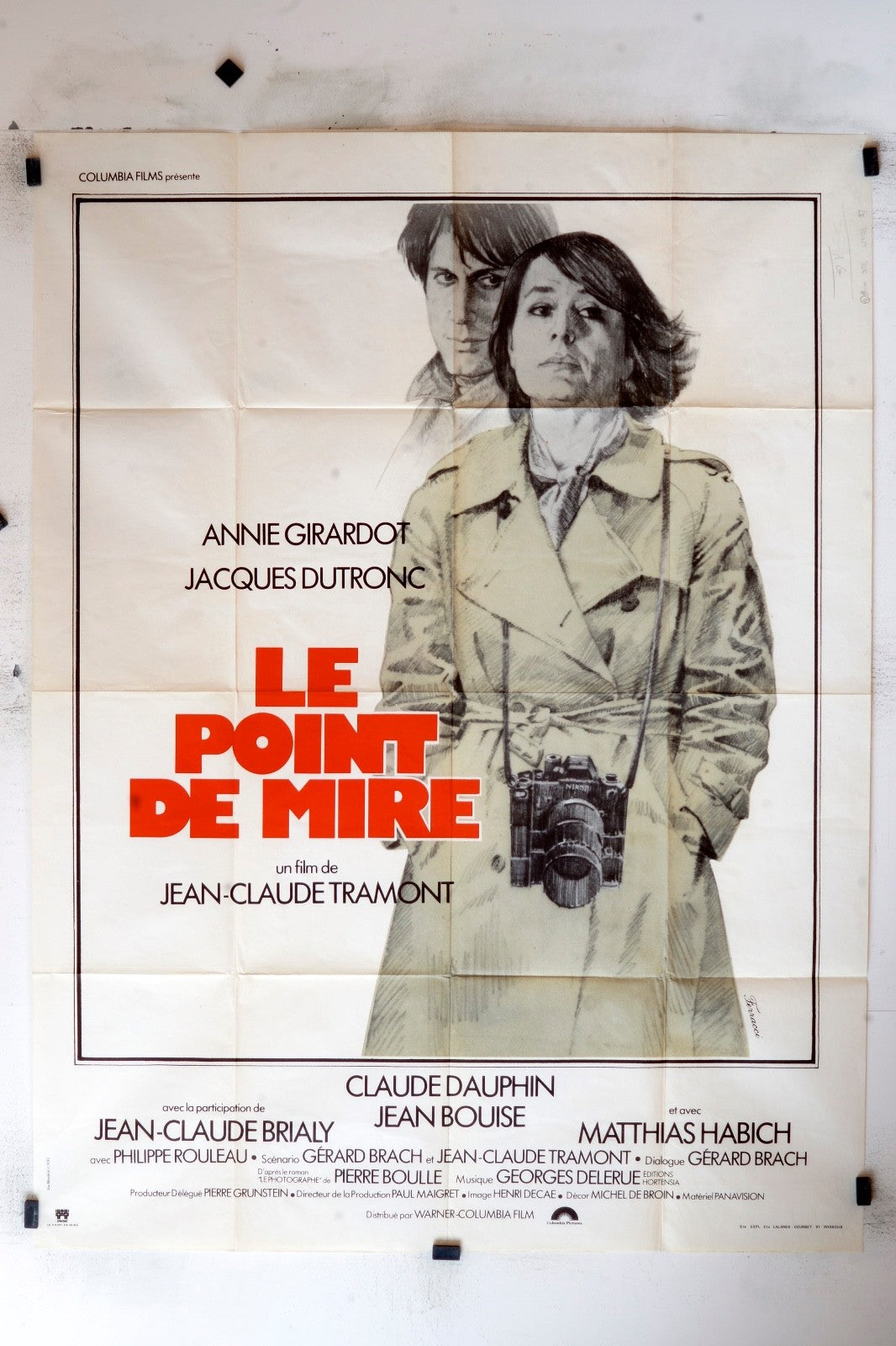 LE POINT DE MIRE  JACQUES DUTRONC MOVIE POSTER ORIGINAL 120x160