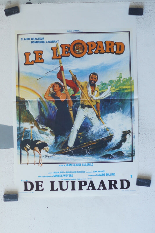 LEOPARD (LE) ORIGINAL MOVIE POSTER 36x55 Claude Brasseur , Dominique Lavanant 