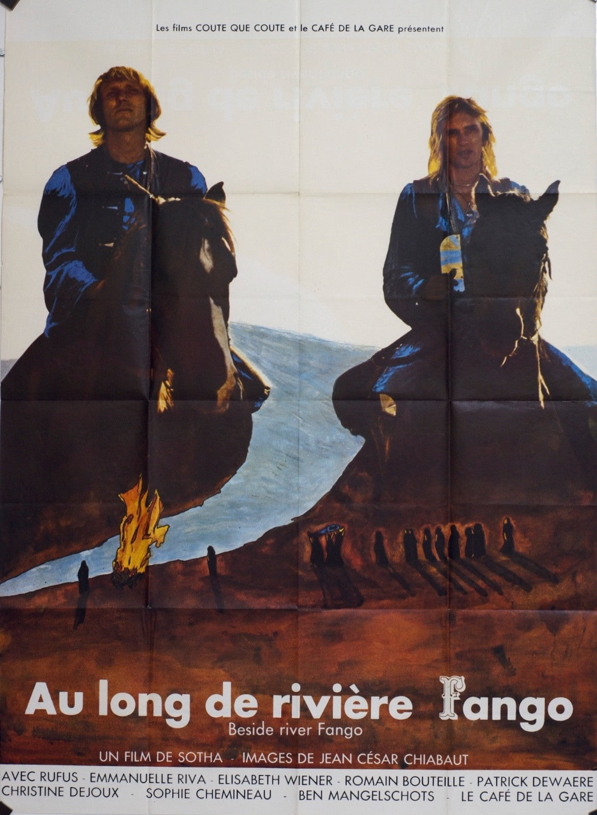 AU LONG DE RIVIÈRE RANGO EMMANUELLE RIVA MOVIE POSTER ORIGINAL 120x160