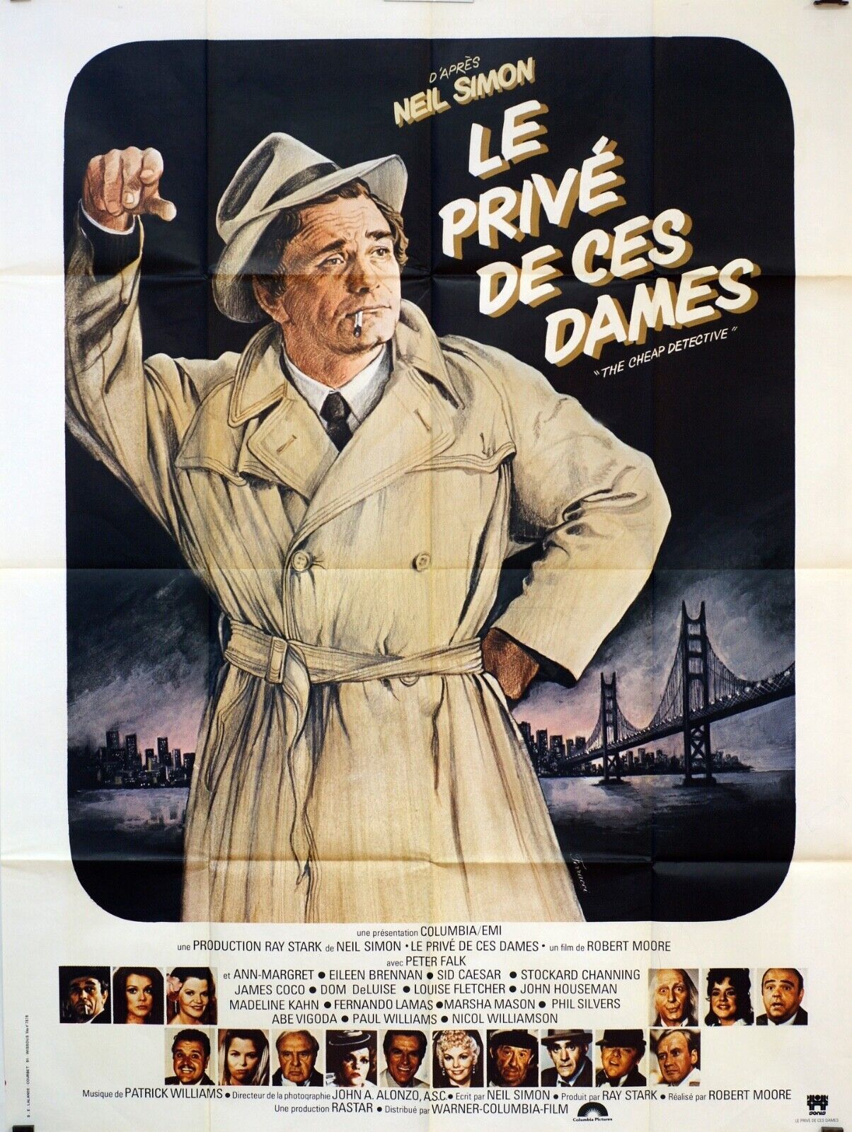 LE PRIVÉ DE CES DAMES - FERRACI MOVIE POSTER ORIGINAL 120x160 PETER FALK