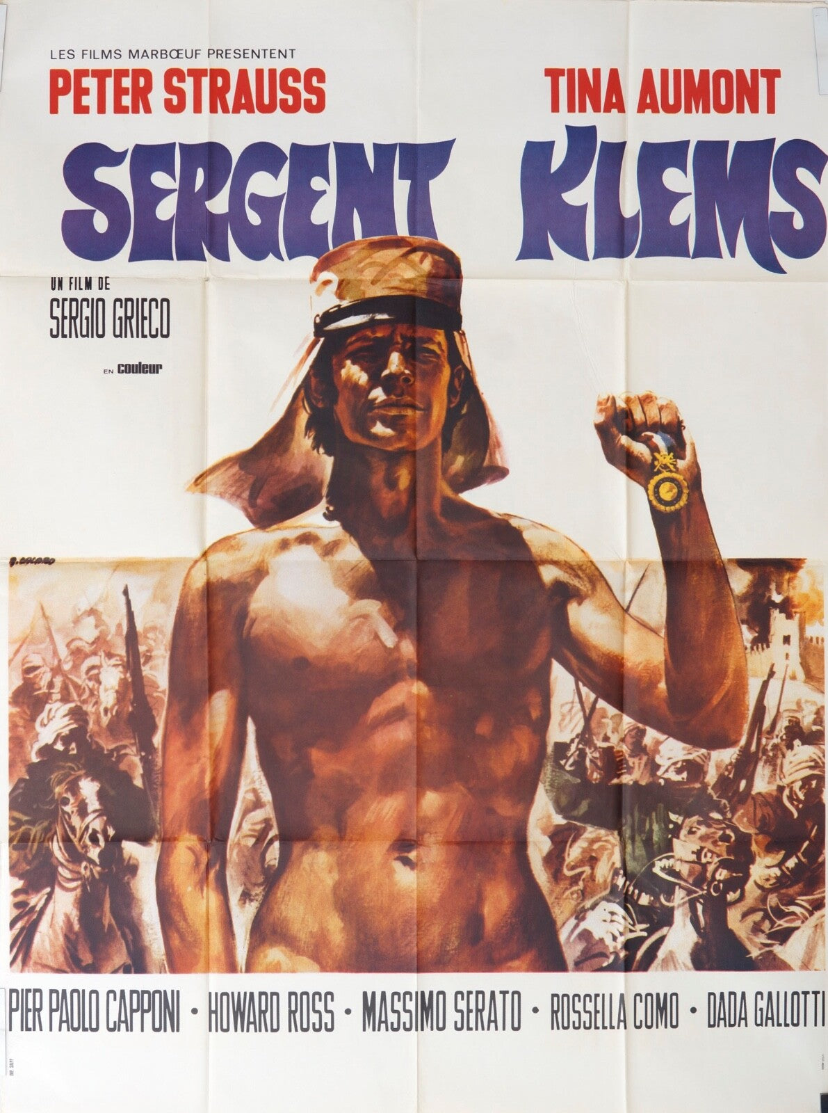 SERGENT KLEMS ORIGINAL MOVIE POSTER 120x160 PETER STRAUSS