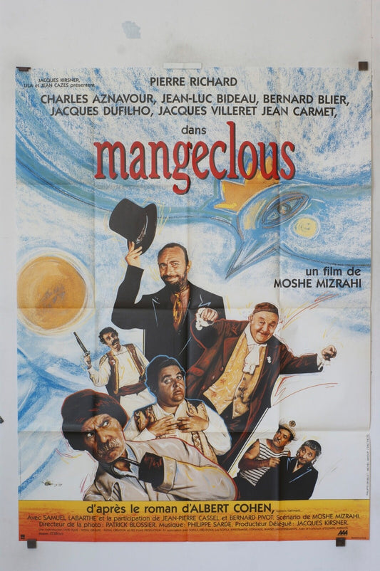 MANGECLOUS MOVIE POSTER ORIGINAL 120x160 Charles Aznavour