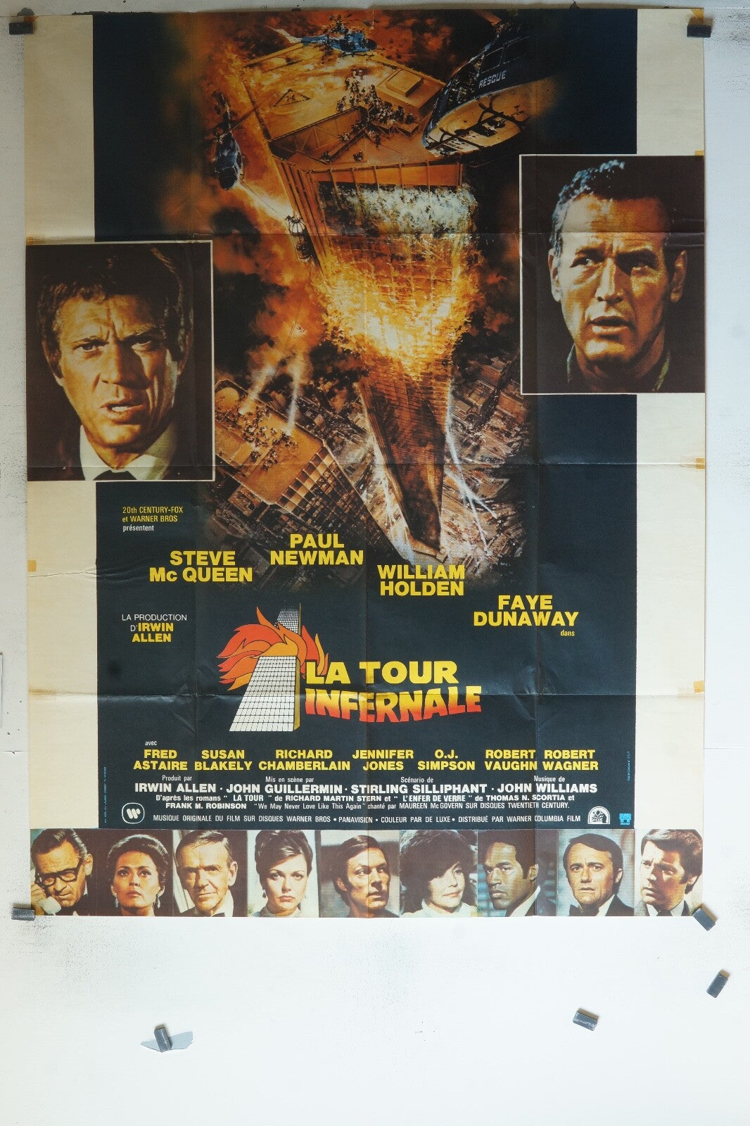 TOUR INFERNALE (LA) movie poster ORIGINAL 120x160 Steve McQueen , Paul Newman